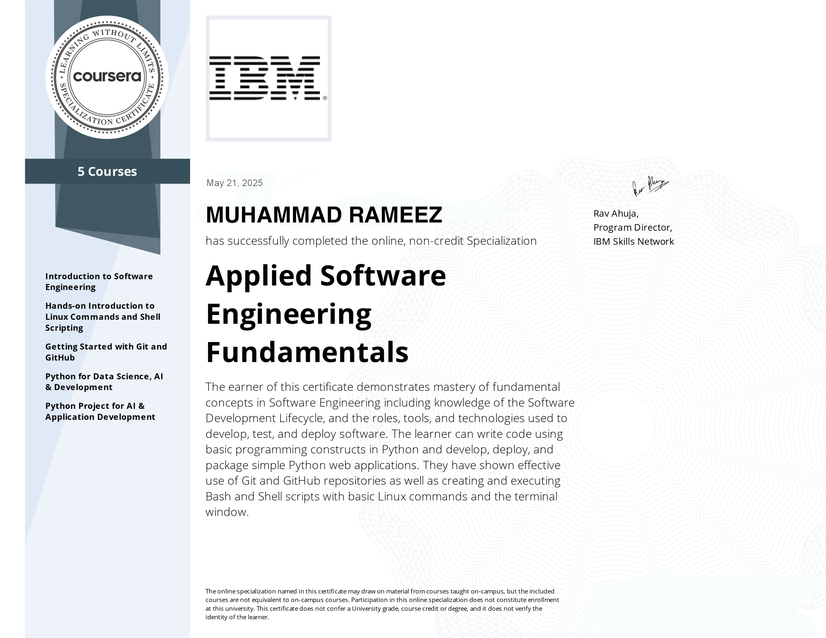 Tensorflow Certificate